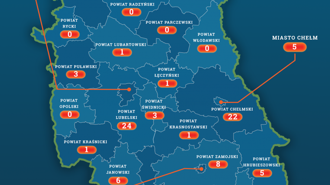 Koronawirus w woj. lubelskim. Aktualna mapa przypadków COVID-19 i kwarantanny [stan na 1.04]