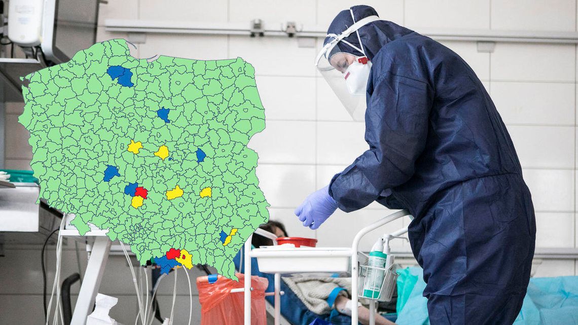Koronawirus: Żółte i czerwone strefy. Nowa lista powiatów z dodatkowymi obostrzeniami