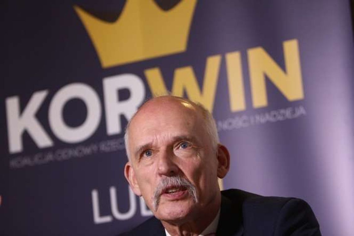 Korwin-Mikke w Lublinie o lustracji i 500 zł na dziecko Korwin-Mikke w Lublinie o lustracji i 500 zł na dziecko