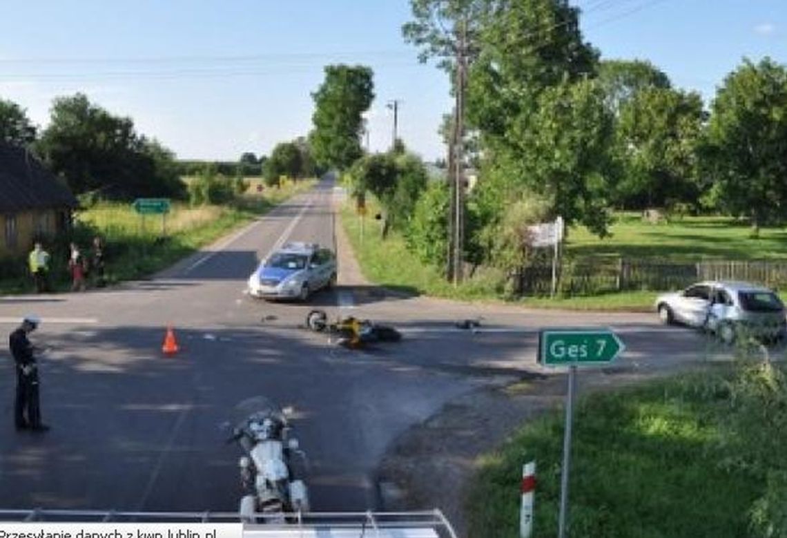 Kostry: Zderzenie ścigacza z samochodem