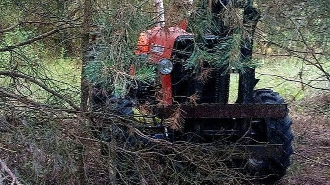 Kradzież ciągnika i częściowo udana ucieczka