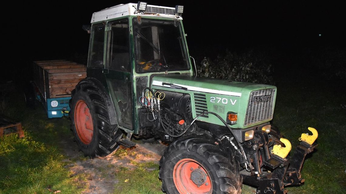 Kradzież ciągnika zakończona fiaskiem Kradzież ciągnika zakończona fiaskiem