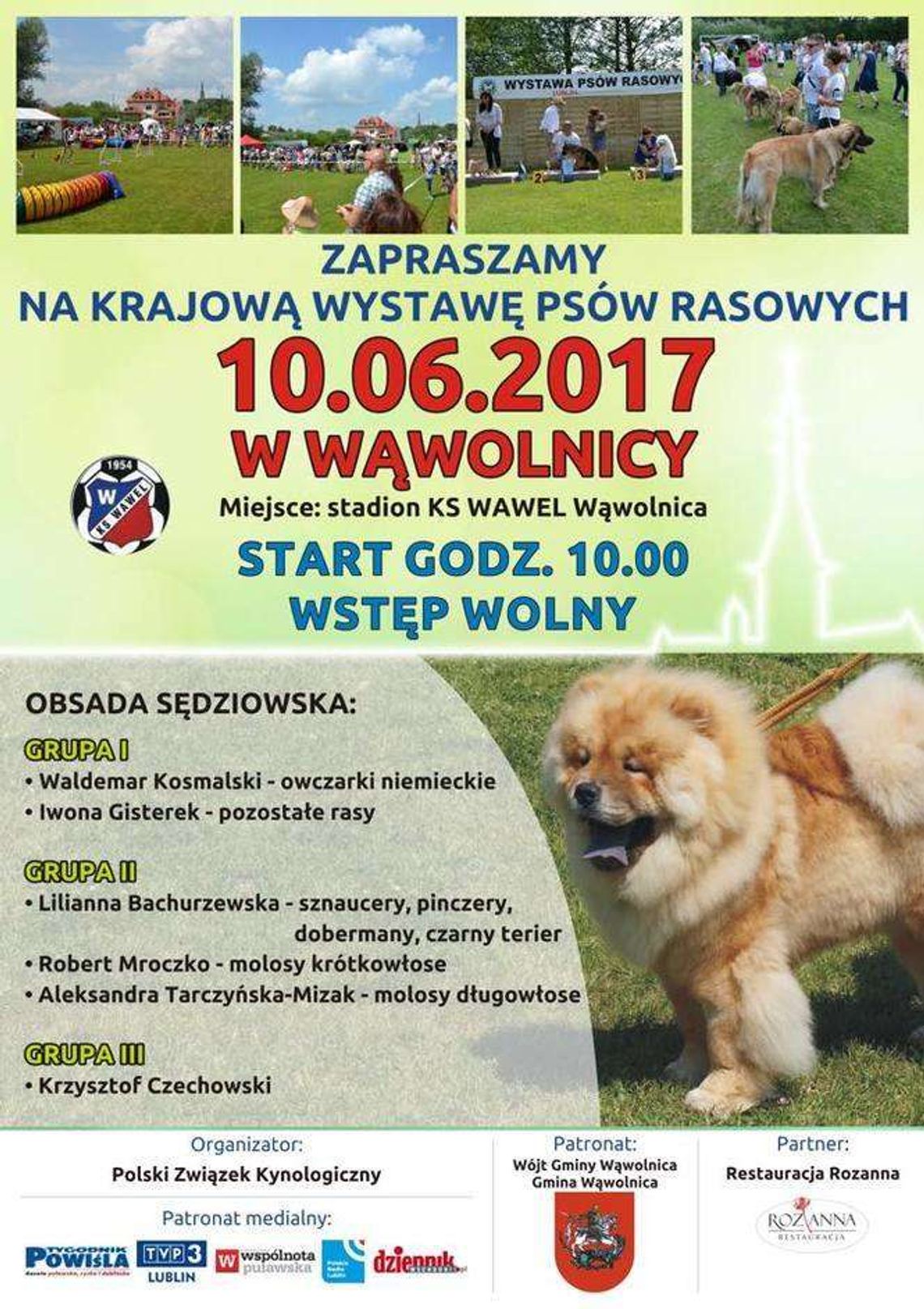  Krajowa Wystawa Psów Rasowych w Wąwolnicy