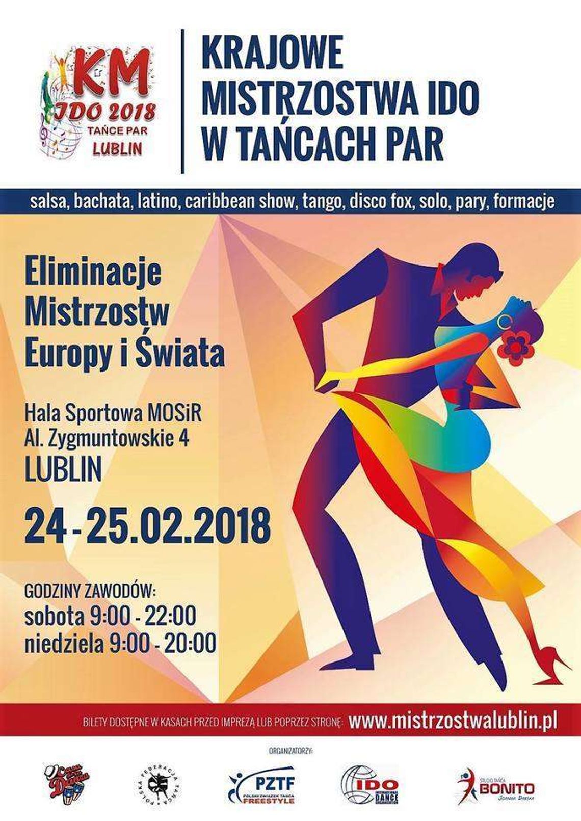 Krajowe Mistrzostwa IDO w Tańcach Par Lublin 2018