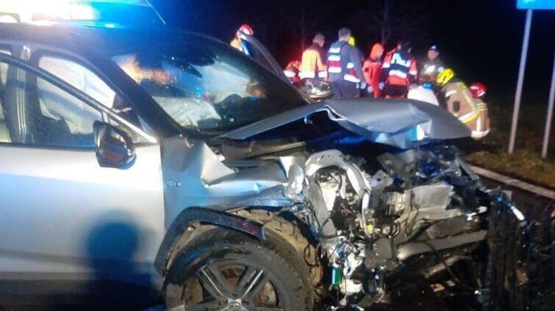 Kraksa na drodze krajowej nr 19. W wypadku ucierpiały dzieci