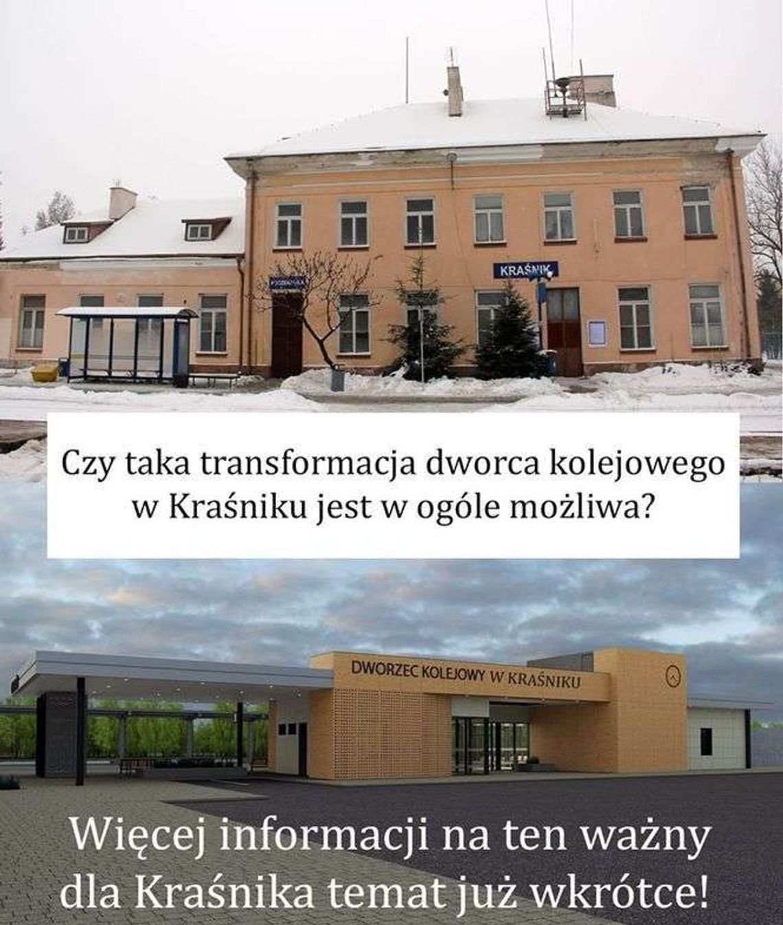 Kraśnik: Na razie poczekalnia. Co z remontem dworca kolejowego?
