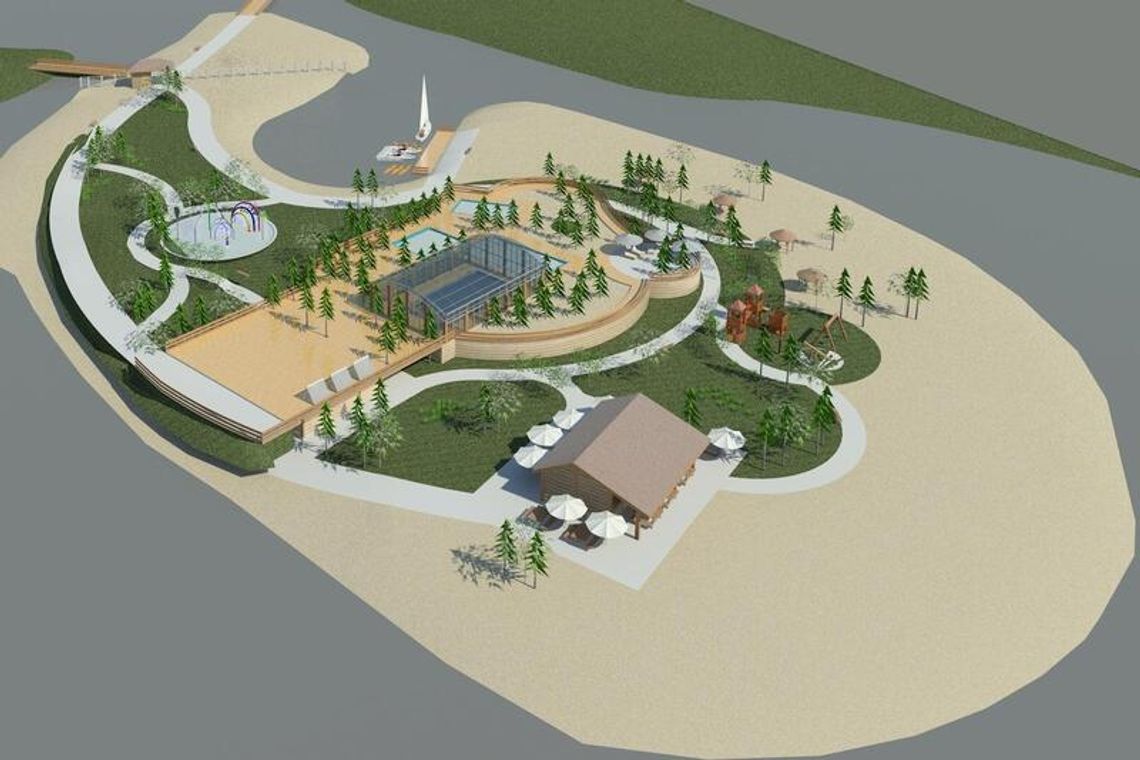 Krasnobród: Wyspa wodnych atrakcji powstanie nad zalewem (zdjęcia)