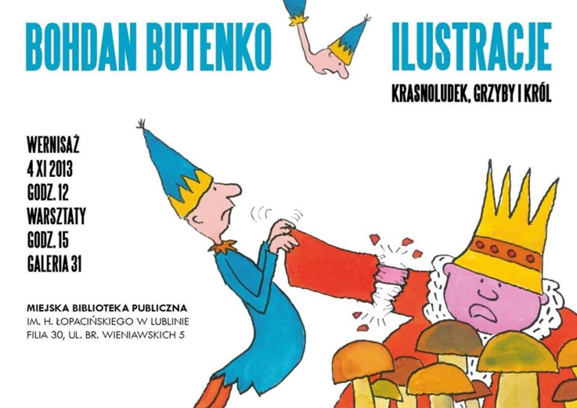 Krasnoludek, grzyby i król. Butenko w bibliotece