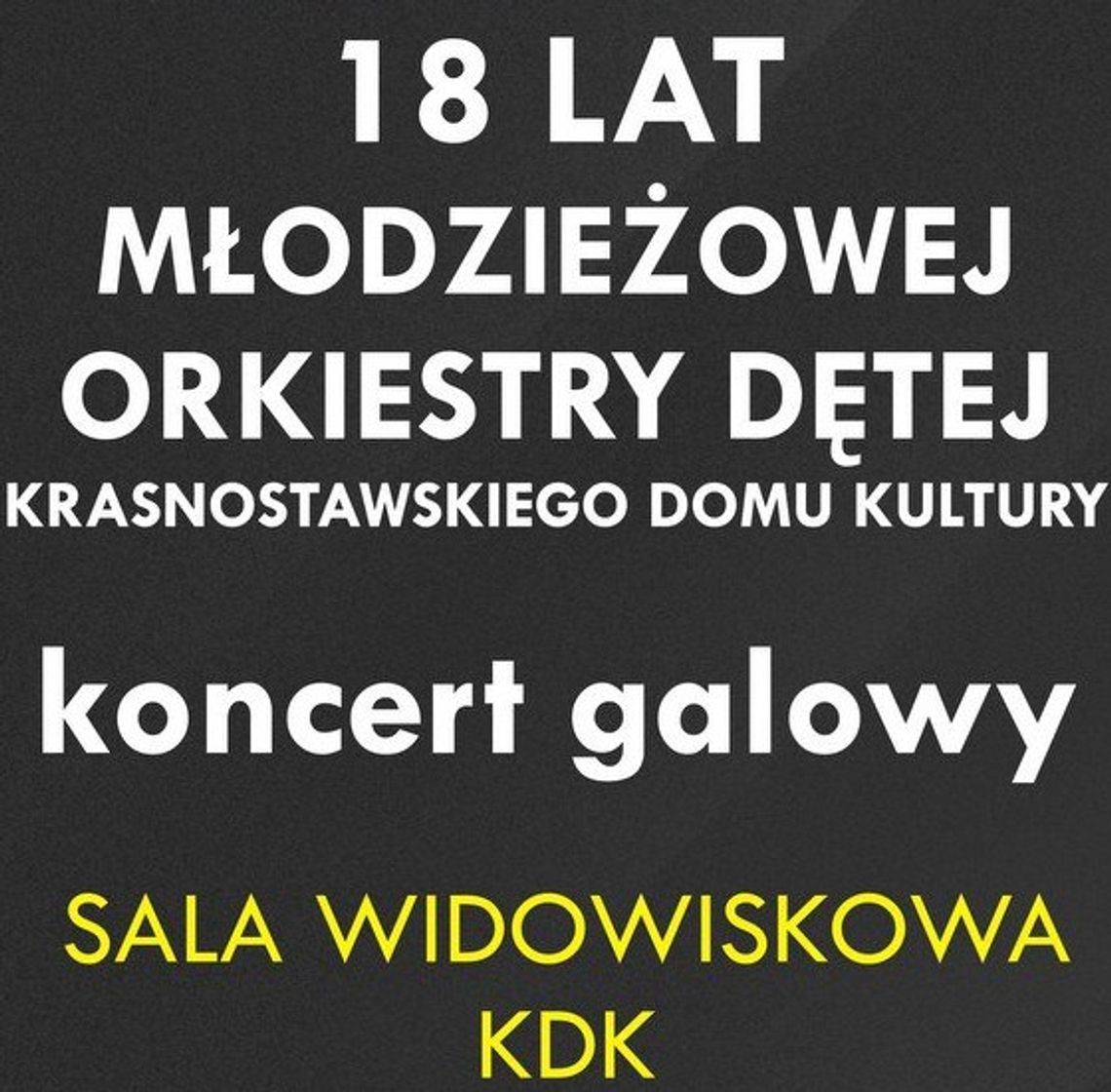 Krasnystaw. 18-lecie Młodzieżowej Orkiestry Dętej