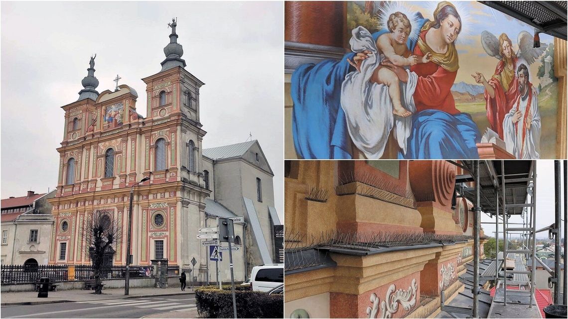 Krasnystaw. Fasada kościoła wróciła do pierwotnych, barokowych kolorów