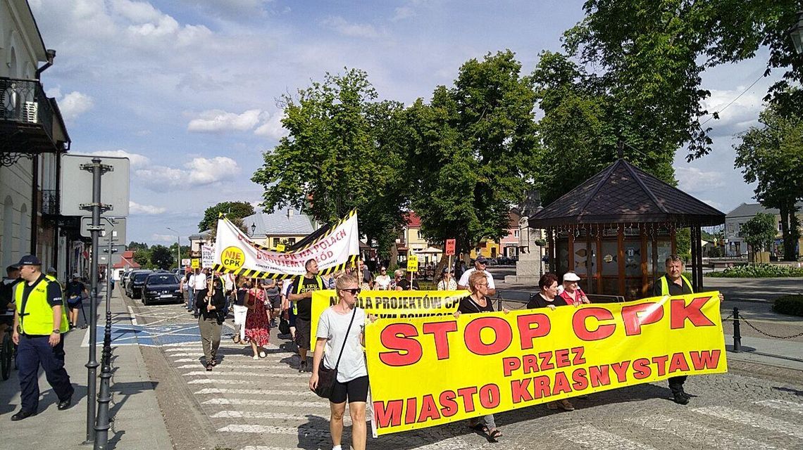 Krasnystaw: Nie przez nasze domy! To już 14. protest przeciwko CPK