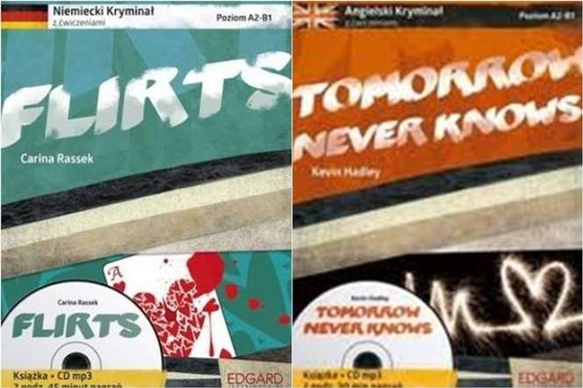 Kryminały z ćwiczeniami do nauki języka angielskiego i niemieckiego