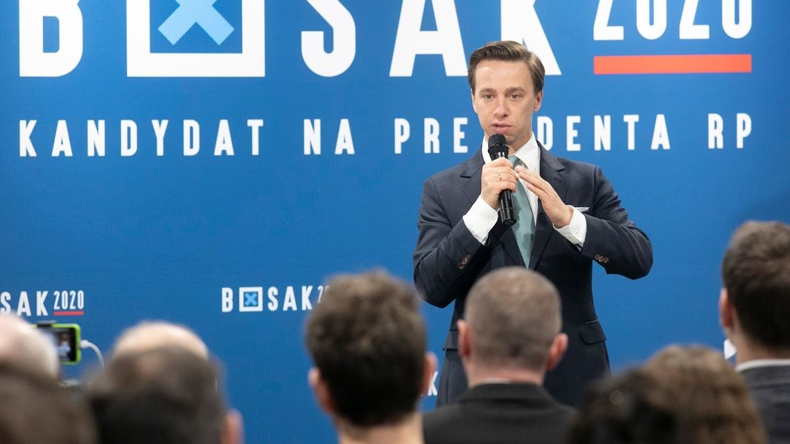 Krzysztof Bosak w poniedziałek w Lublinie. Musiał zmieniać miejsce spotkania