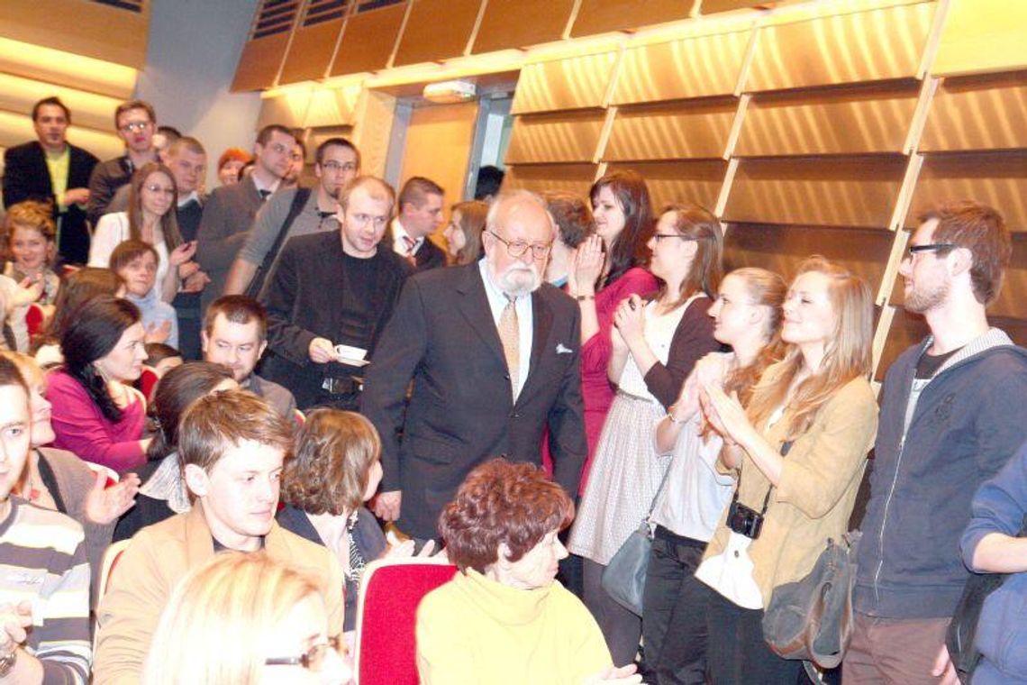 Krzysztof Penderecki w Lublinie: Czytając dobry tekst, słyszę muzykę Krzysztof Penderecki w Lublinie: Czytając dobry tekst, słyszę muzykę