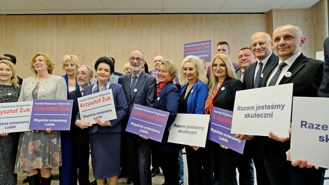 Krzysztof Żuk zaprezentował listy do Rady Miasta. Platforma dostała więcej