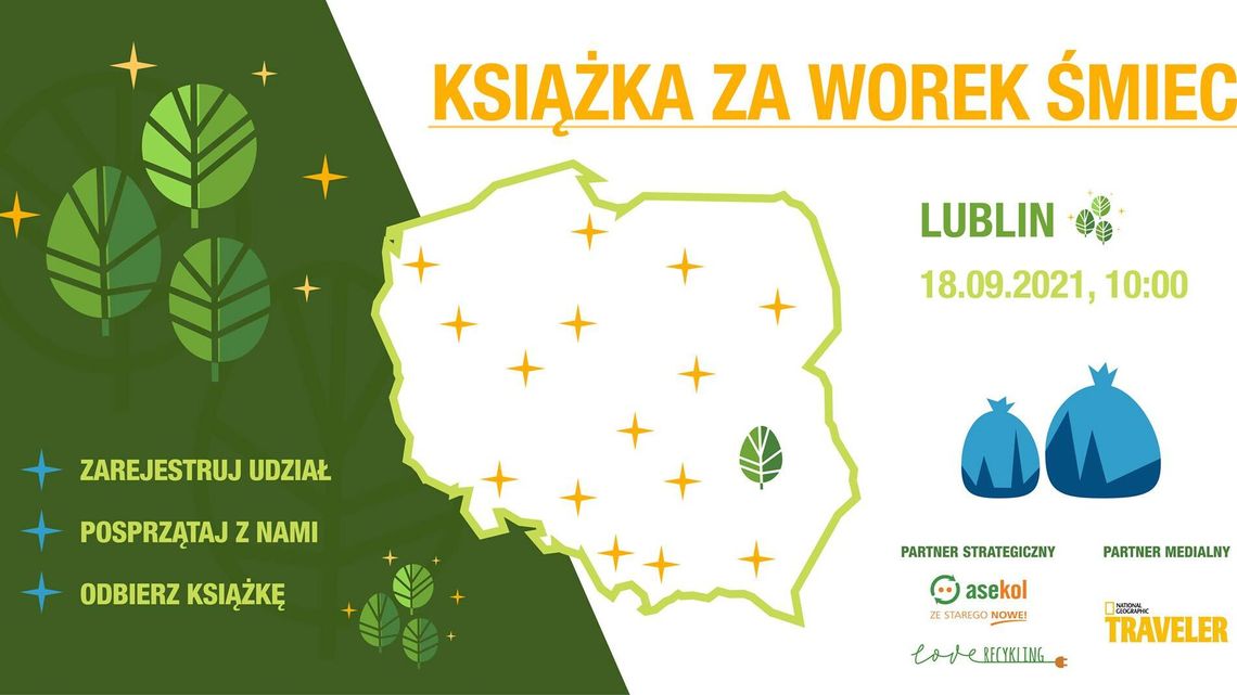 Książka za worek śmieci - akcja w Lublinie