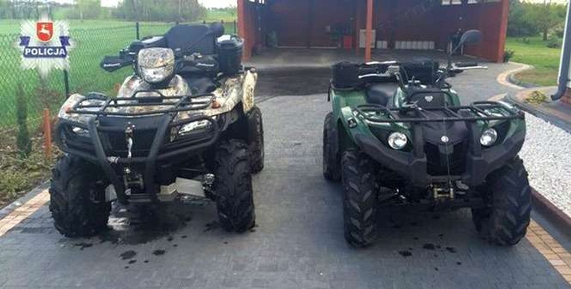 Ktoś ukradł dwa quady. Numery rejestracyjne LPA...