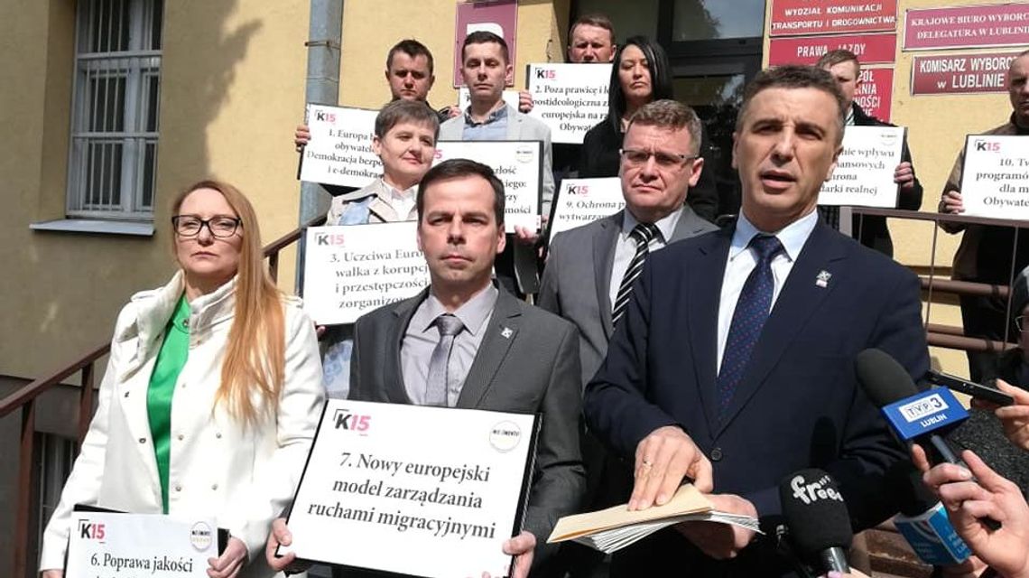 Kukiz'15 przedstawił lubelską listę kandydatów w wyborach do PE