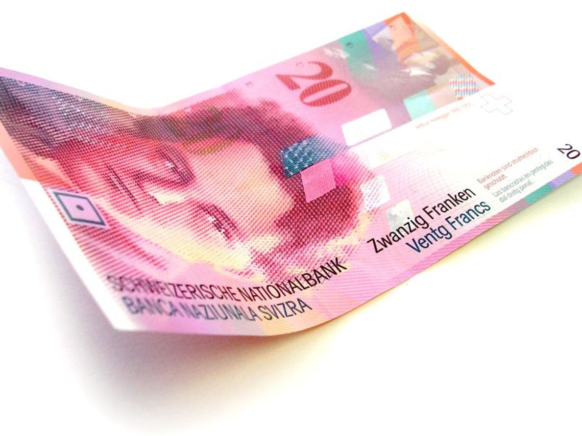 Kursy walut: Frank szwajcarski osiągnął kolejny rekord