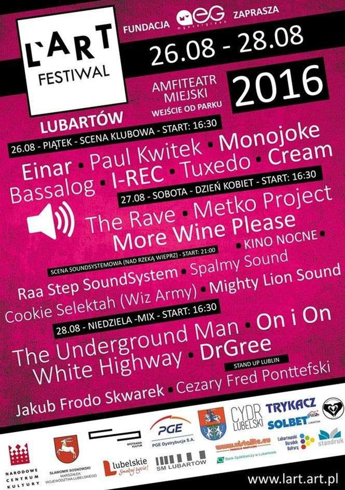 L’ART Festiwal w Lubartowie (program)