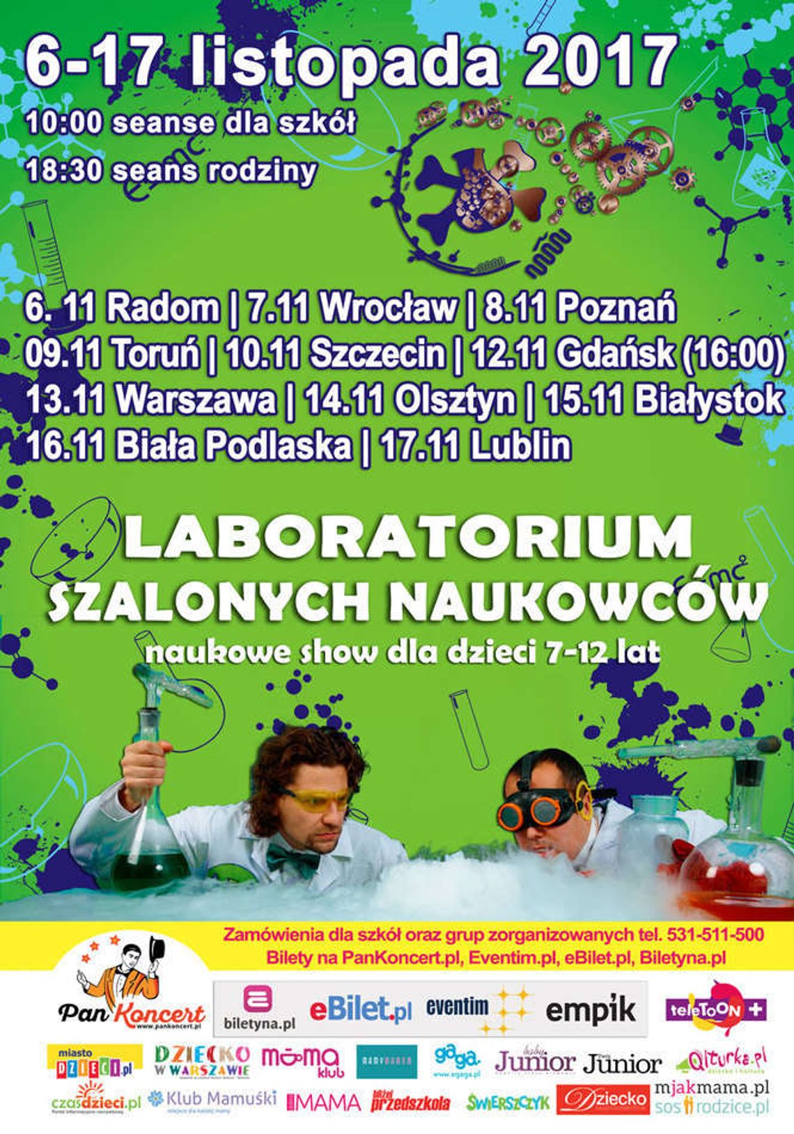"Laboratorium szalonych naukowców" w Białej Podlaskiej i Lublinie
