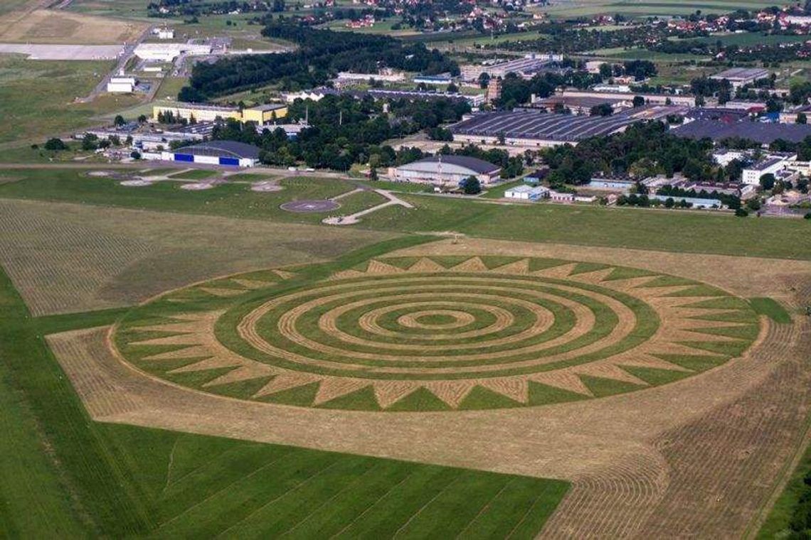Landarty Koziary powstają przy lotnisku. Jest już ogromne słońce Landarty Koziary powstają przy lotnisku. Jest już ogromne słońce