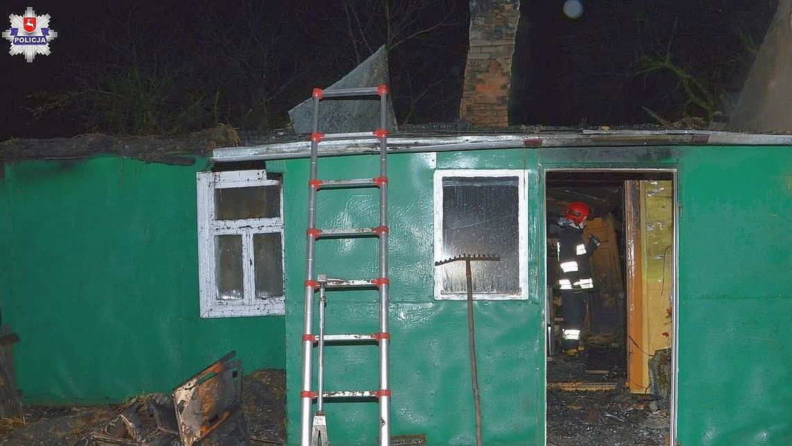 Łaszczów: Kobieta zginęła w pożarze domu