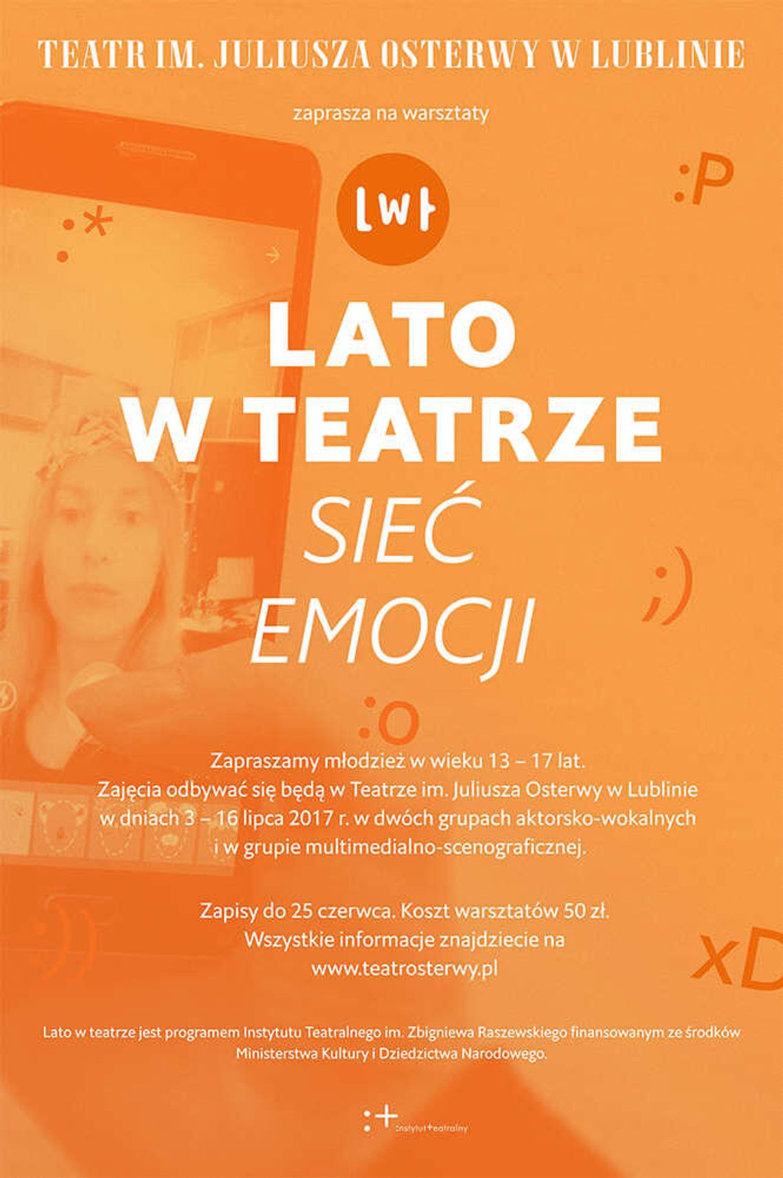 Lato w Teatrze - warsztaty dla młodzieży w Teatrze Osterwy