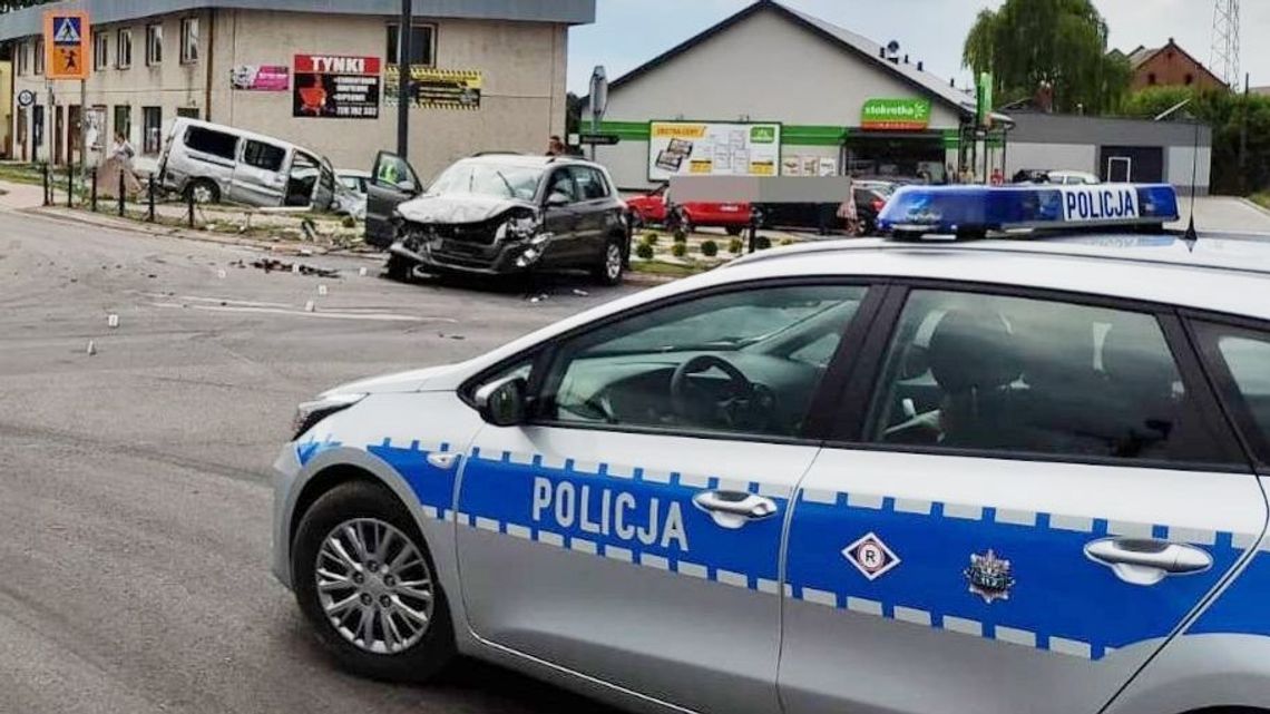 Łaziska: Tak się kończy zignorowanie znaku STOP