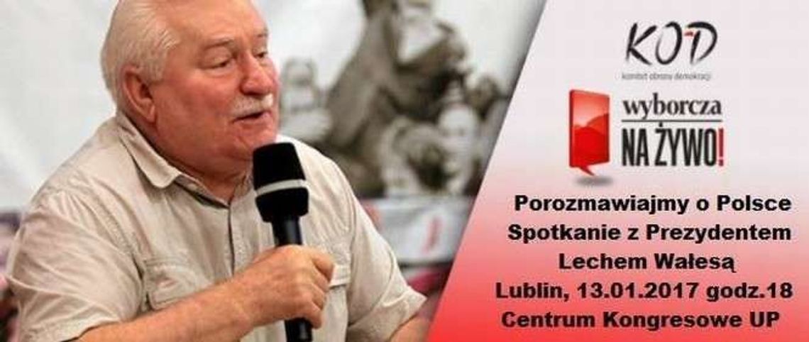 Lech Wałęsa w Lublinie. Zapisy na spotkanie