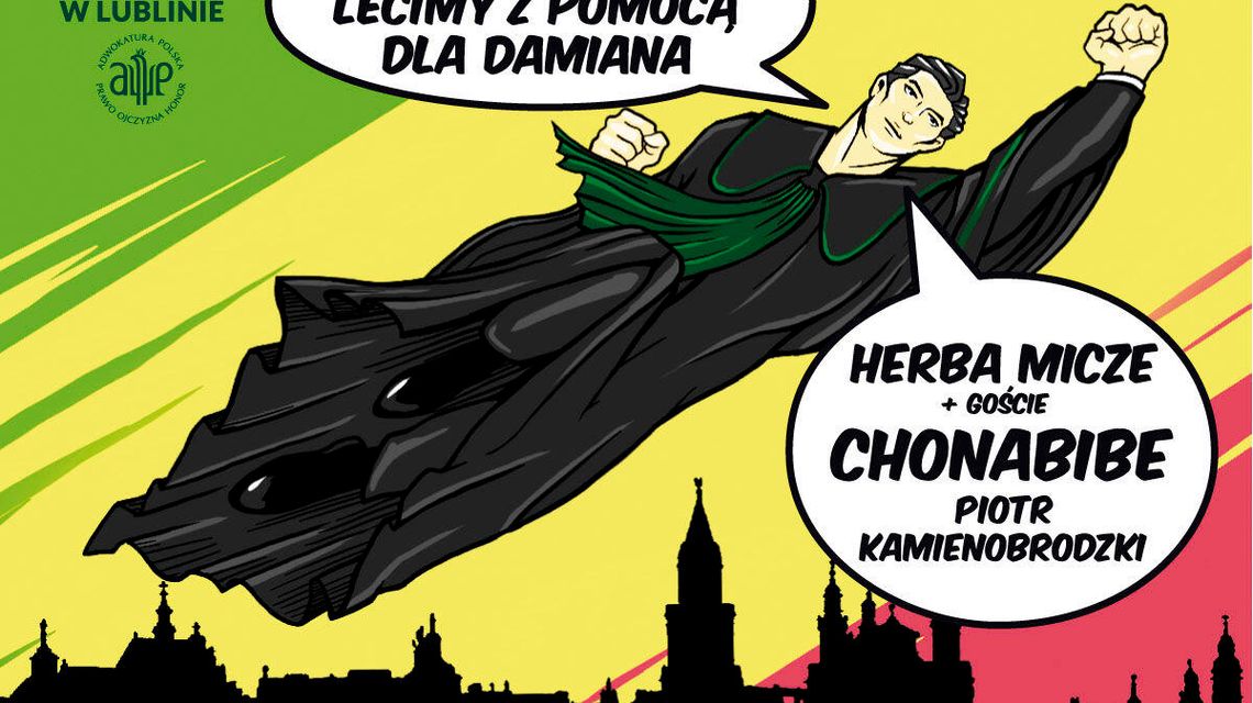 Lecimy z pomocą dla Damiana - koncert charytatywny na 100-lecie Izby Adwokackiej Lecimy z pomocą dla Damiana - koncert charytatywny na 100-lecie Izby Adwokackiej