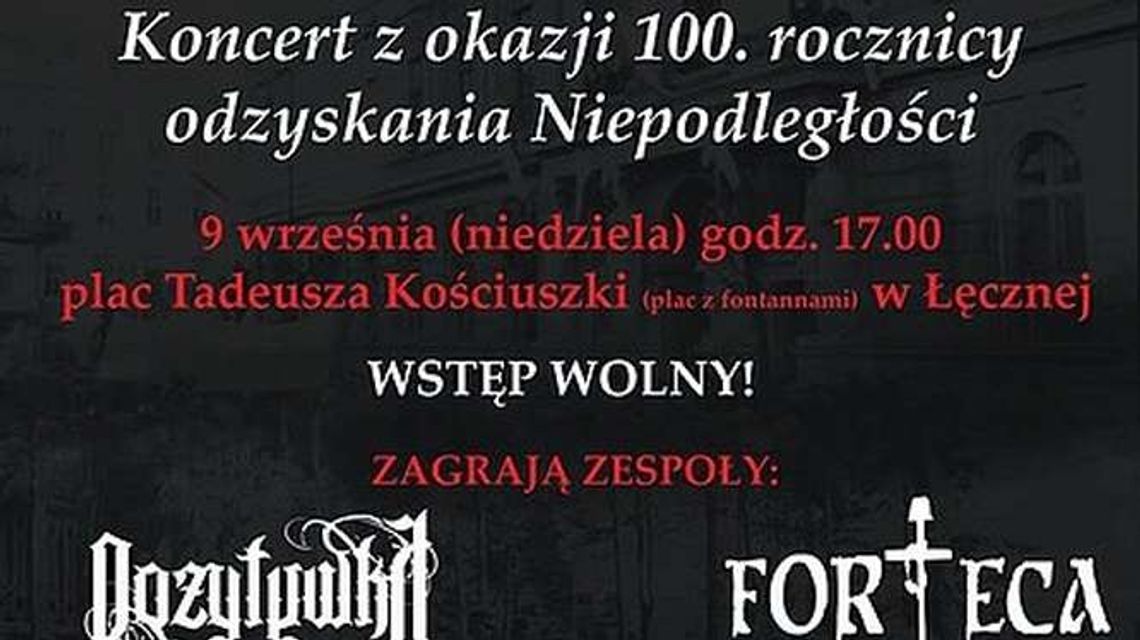 Łęczna: Koncert z okazji 100. rocznicy odzyskania niepodległości