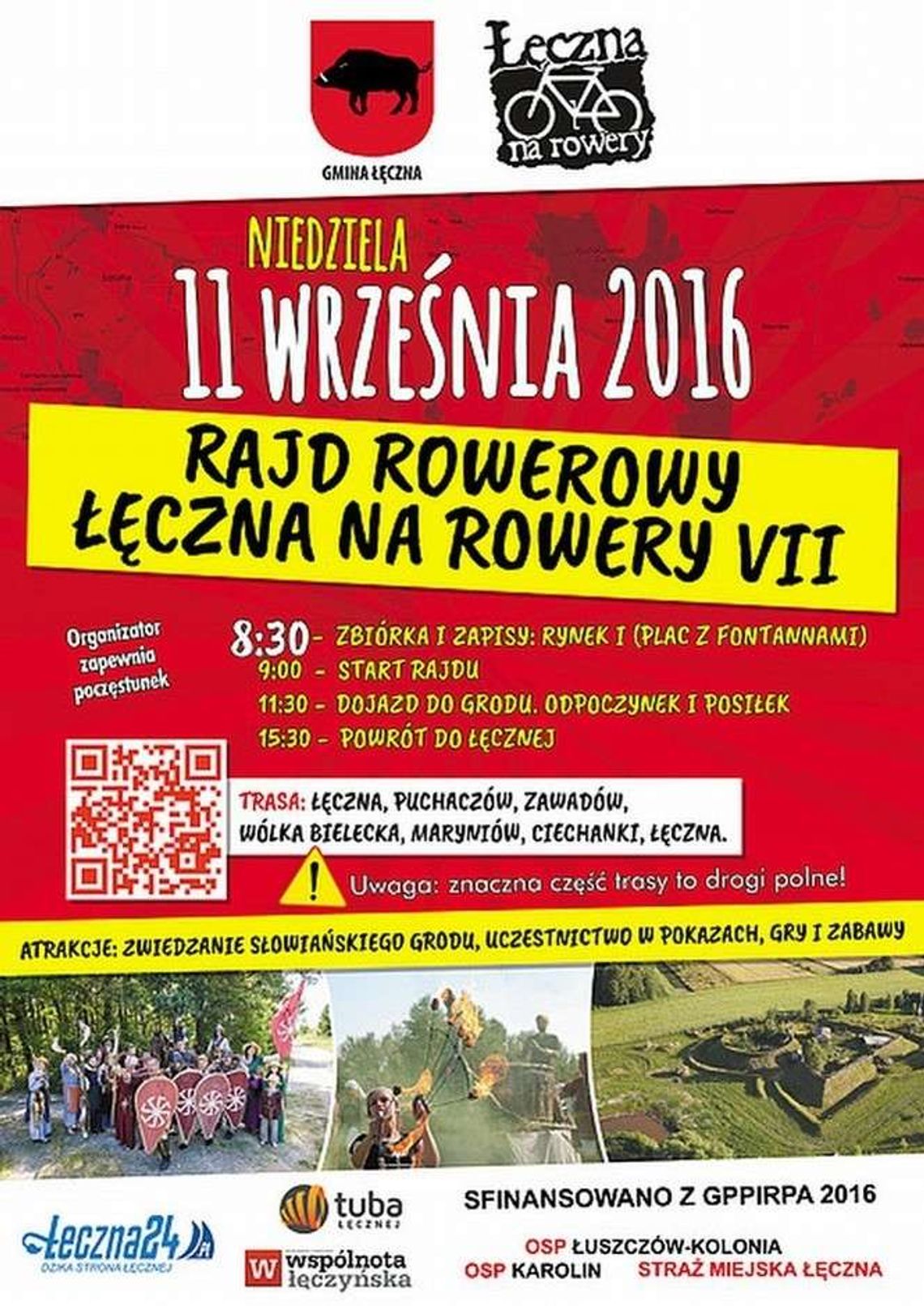 Łęczna na rowery. Rajd rowerowy