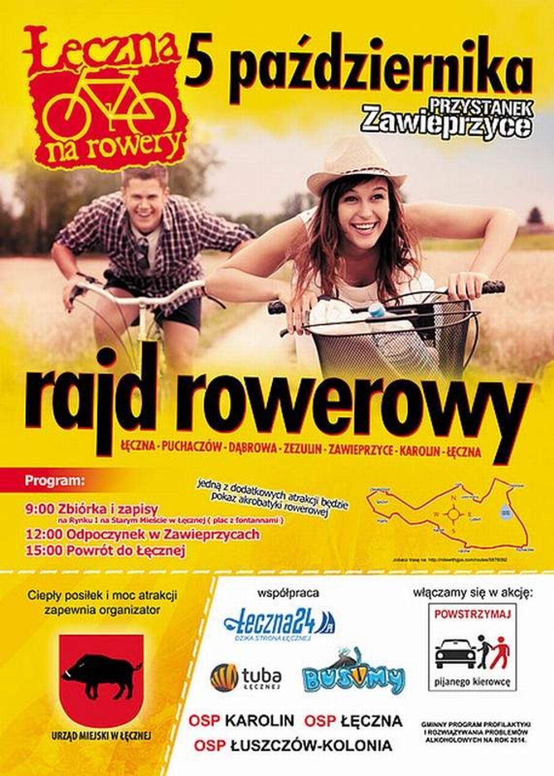 Łęczna na rowery! W niedzielę rajd rowerowy