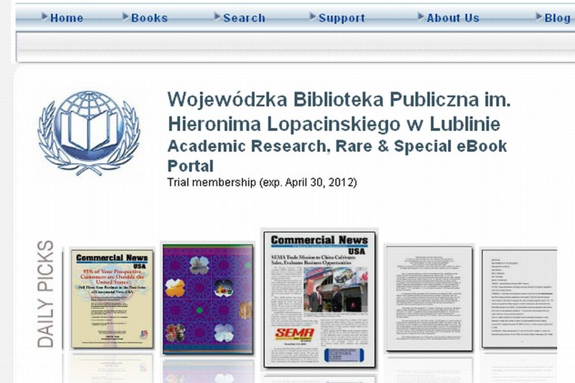 Lektury ze świata na stronie WBP w Lublinie