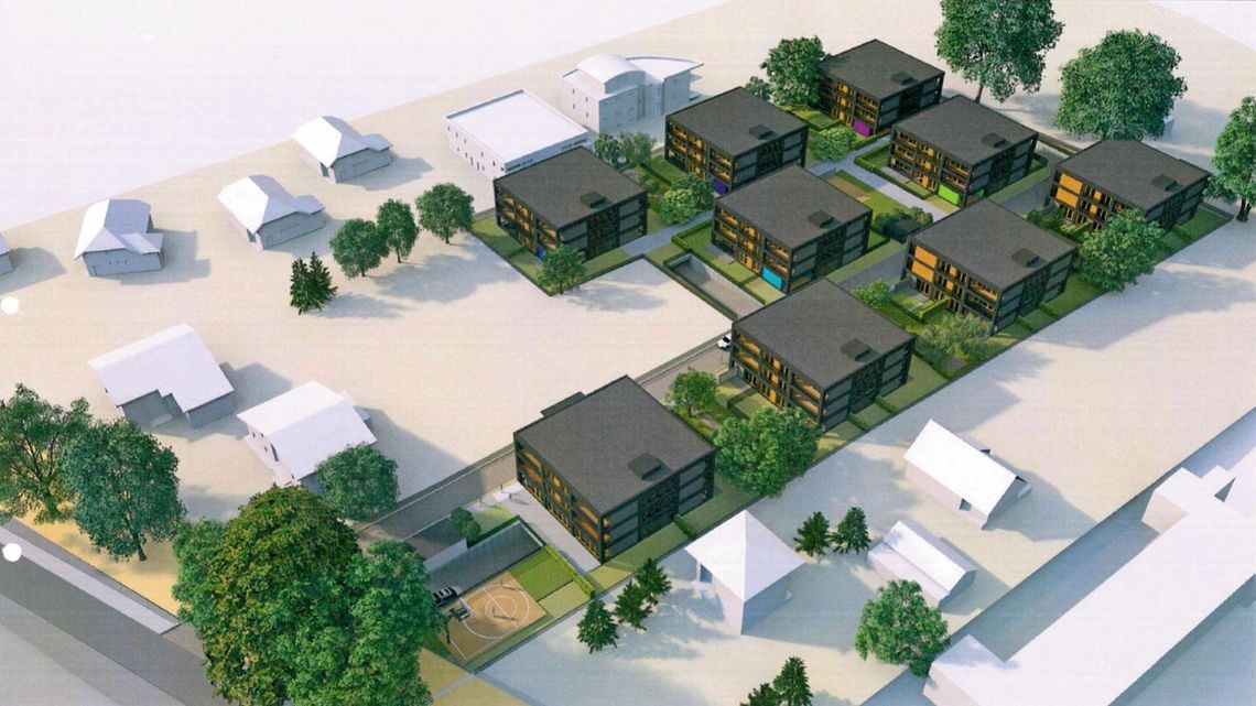 Lex deweloper  przy ul. Sławinkowskiej w Lublinie. Deweloper chce postawić tu 9 bloków