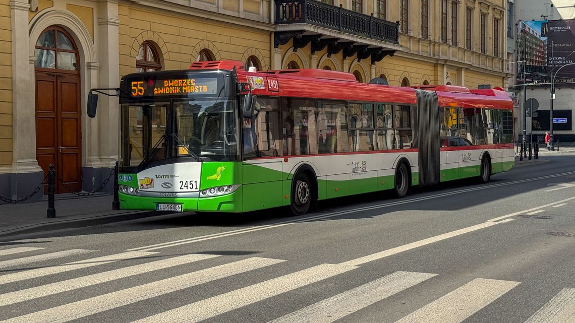 Linia 55 może się spóźniać. Weź to pod uwagę wychodząc na autobus