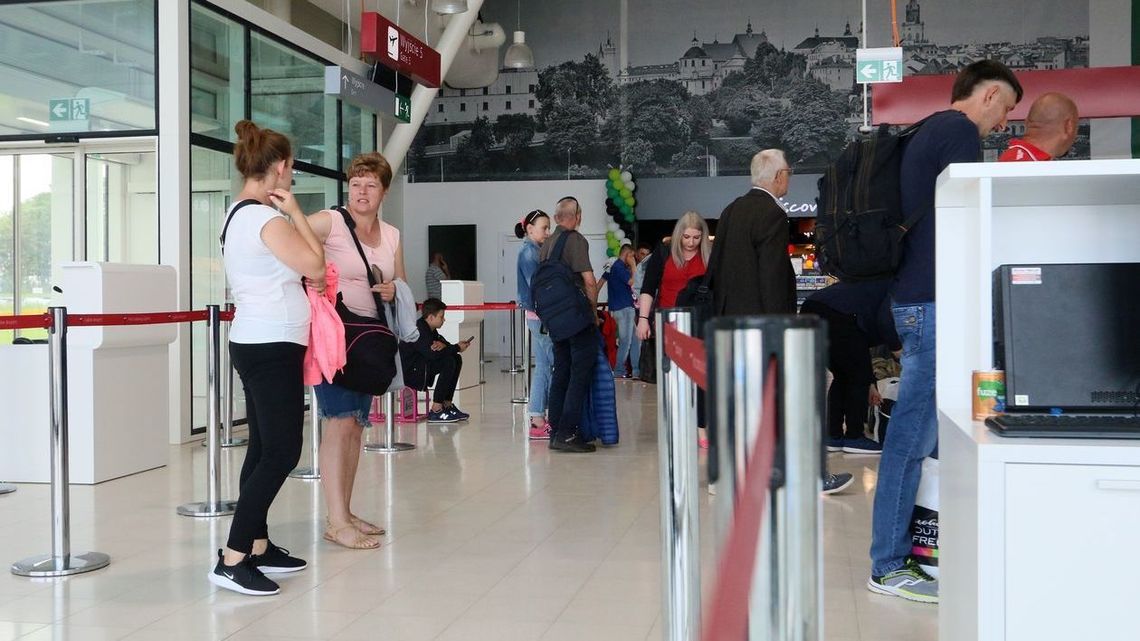 Listopad w Porcie Lotniczym Lublin. Po 16 miesiącach pierwszy ze wzrostem