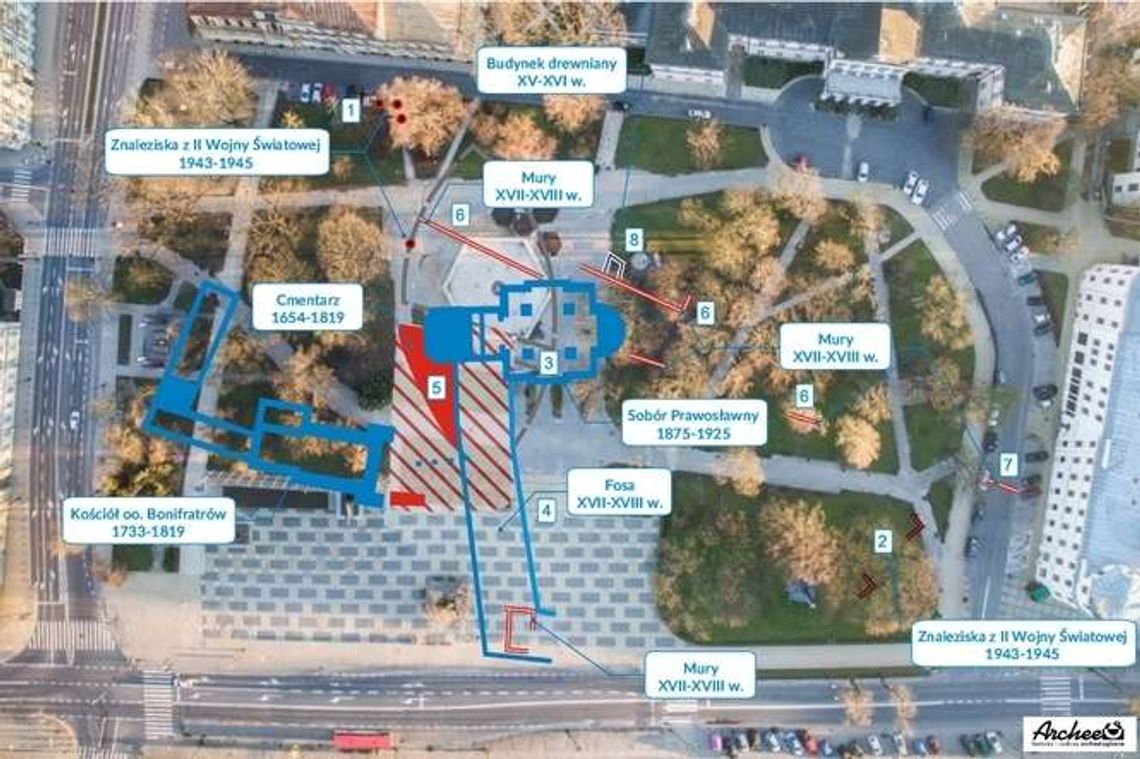 Litewski odkryty spod ziemi. Co odnaleźli badacze na remontowanym placu?