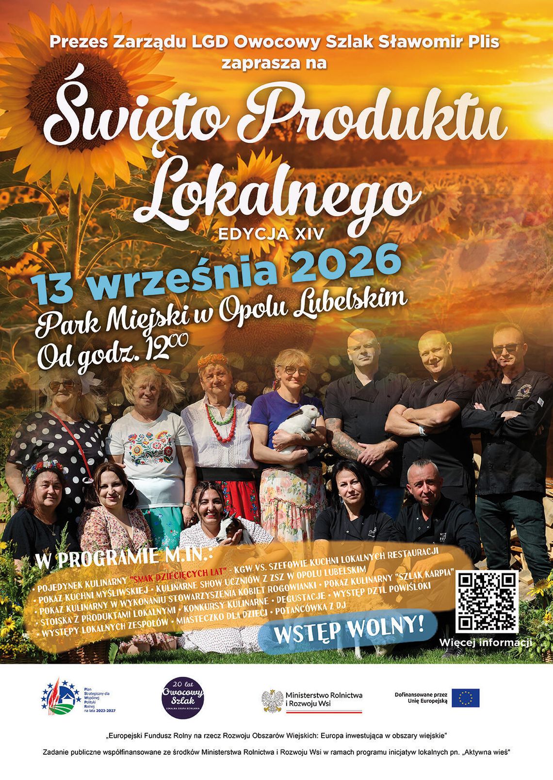 Lokalne smaki, kulinarne pojedynki i potańcówka. W Opolu Lubelskim odbędzie się XIV Święto Produktu Lokalnego
