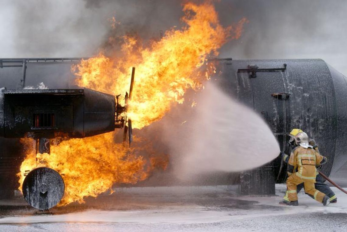 Lotnisko Lublin. Anglicy szkolili naszych strażaków (zdjęcia)