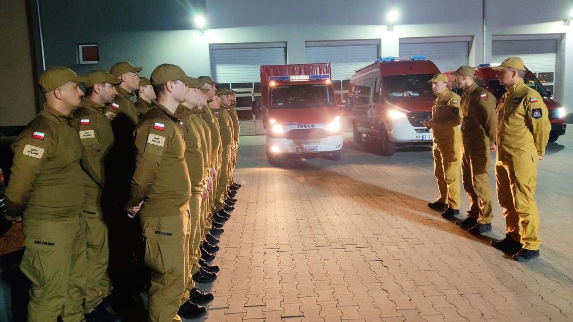 Lubelscy strażacy gaszą pożary w Biebrzańskim Parku Narodowym