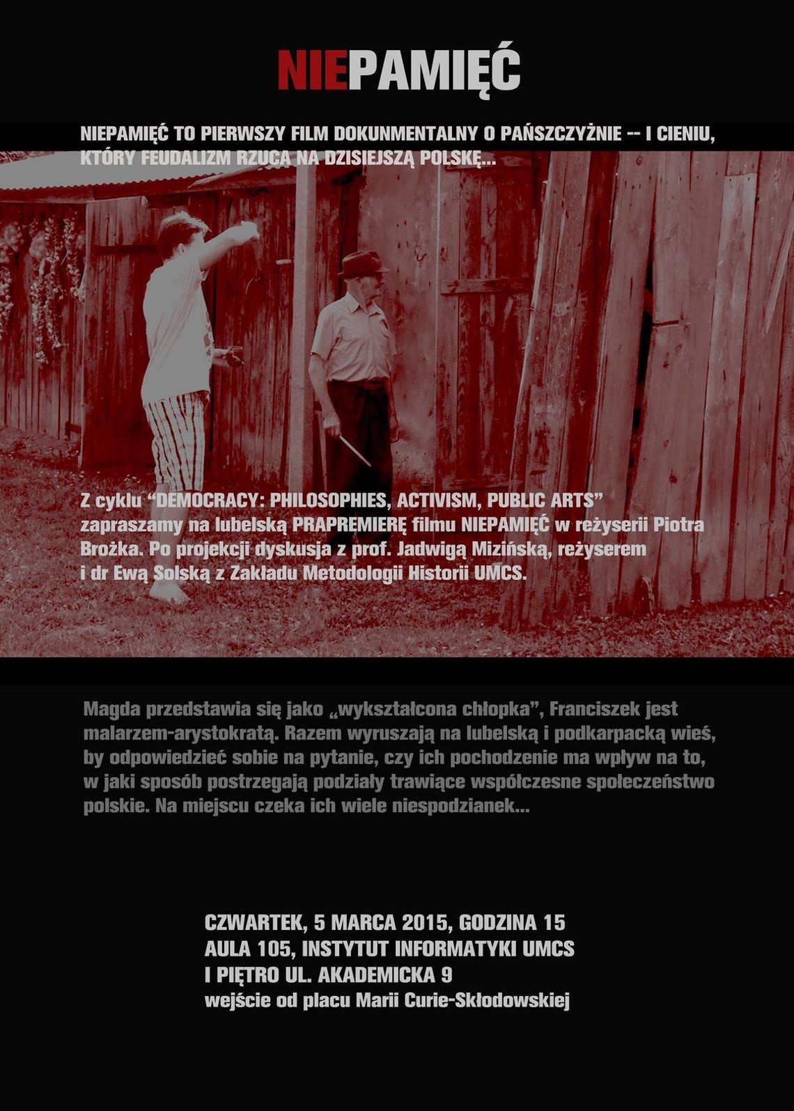 Lubelska prapremiera filmu \"Niepamięć\"