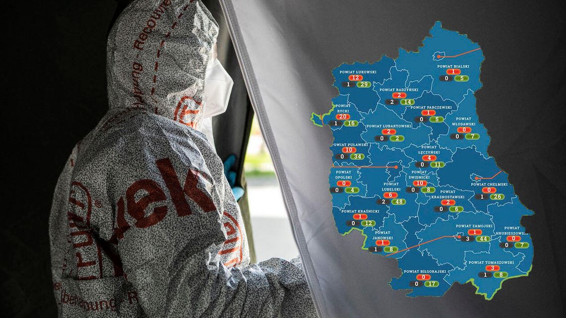 Lubelskie: 89 aktywnych przypadków zakażenia koronawirusem. Aktualna sytuacja epidemiologiczna