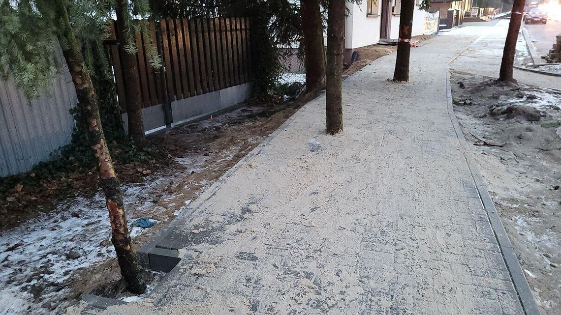 Lubelskie. "Absurd" i "partactwo". Drzewa zabetonowane w chodniku Lubelskie. "Absurd" i "partactwo". Drzewa zabetonowane w chodniku