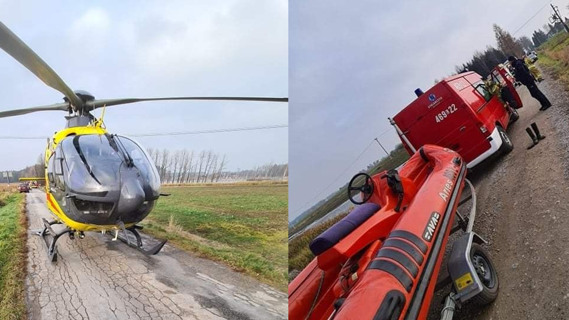Lubelskie. Akcja ratowania wędkarzy, którzy wpadli do wody. "Byli bardzo wychłodzeni"