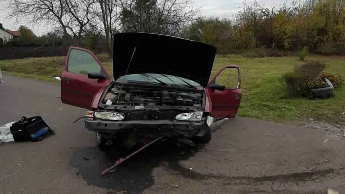 Lubelskie. Ford rozbił się na pniu. Ale wpadł też ciekawski kierowca seata