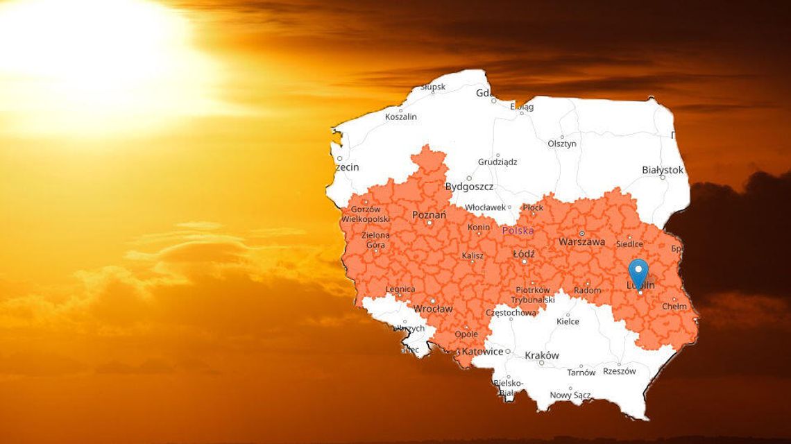 Lubelskie: Intensywne upały przez cały dzień. Ostrzeżenie IMGW Lubelskie: Intensywne upały przez cały dzień. Ostrzeżenie IMGW