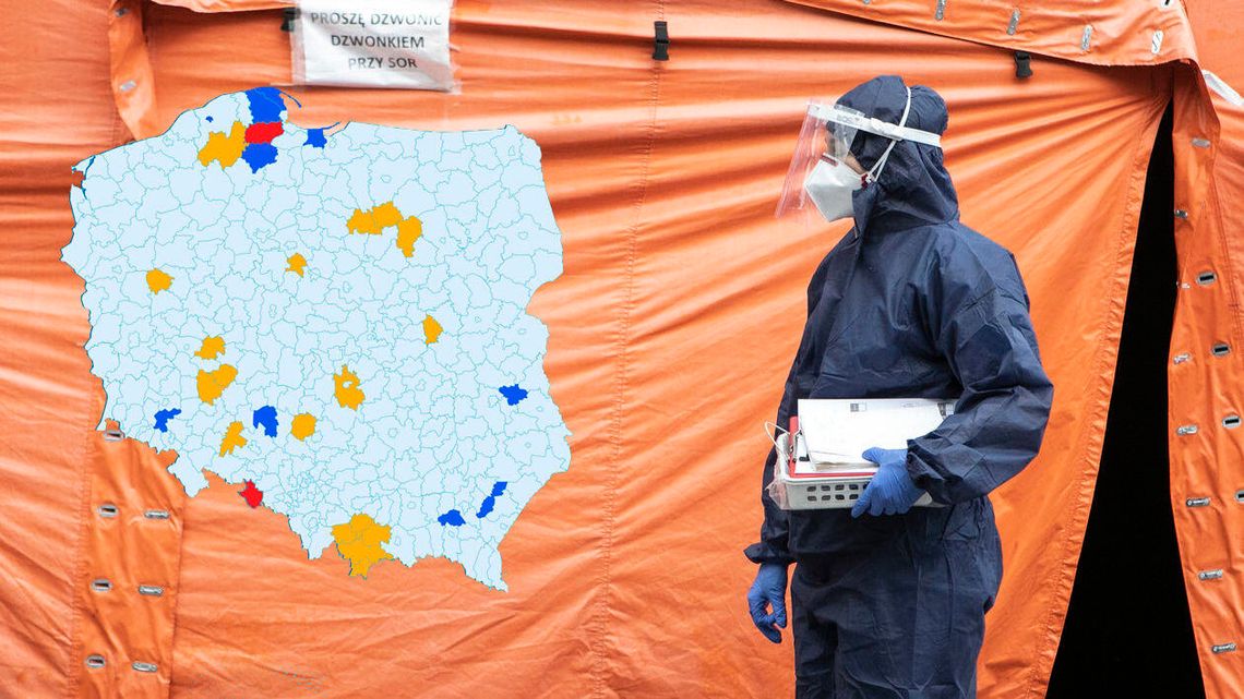 Lubelskie: Jeden z powiatów „niebieski”. Grożą dodatkowe obostrzenia