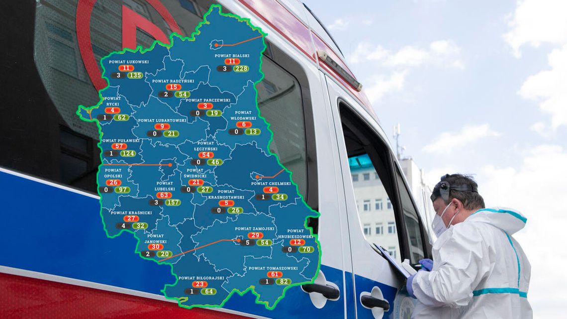 Lubelskie: Jedno nowe ognisko, kolejne zakażenia i zgon. Aktualna sytuacja epidemiologiczna